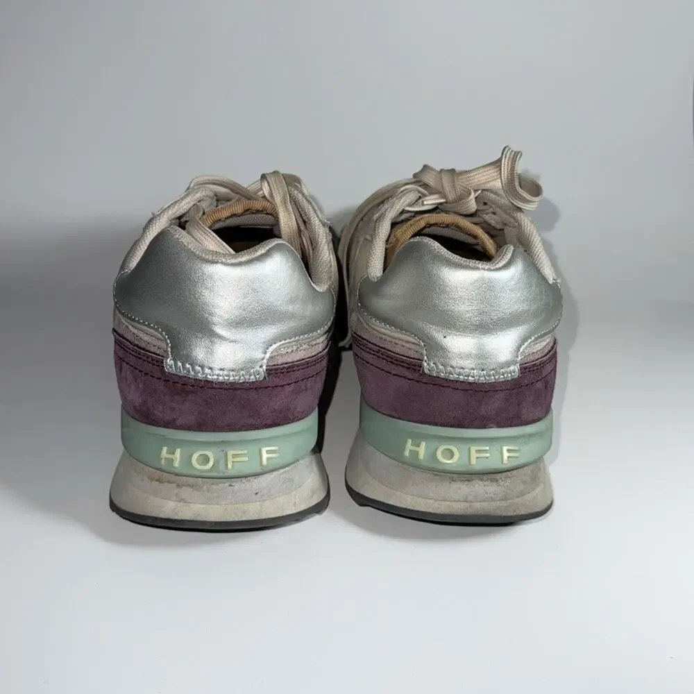 Hoff city sneakers multi color block lace up. women’s size 9
